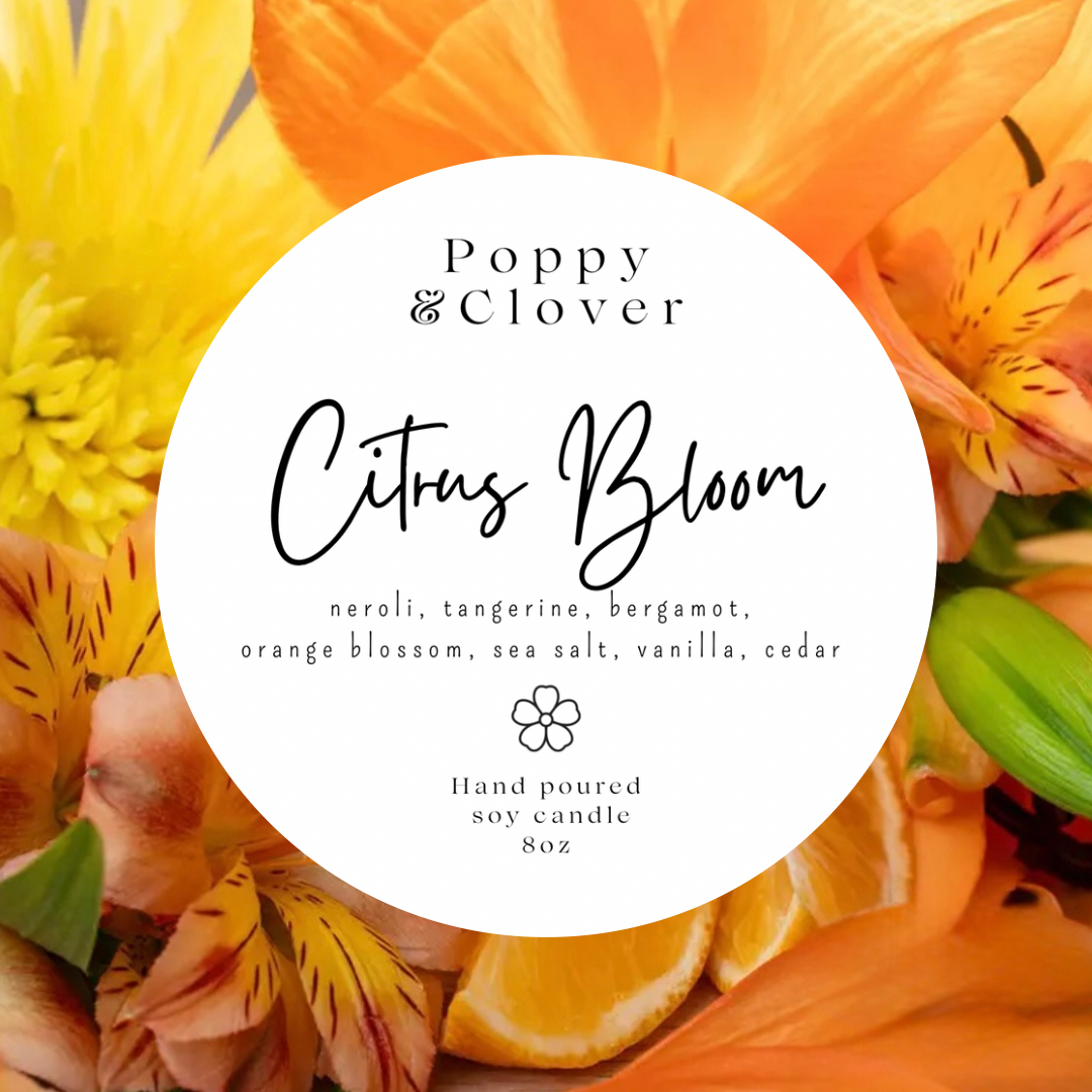 Citrus Bloom 8oz Soy Candle