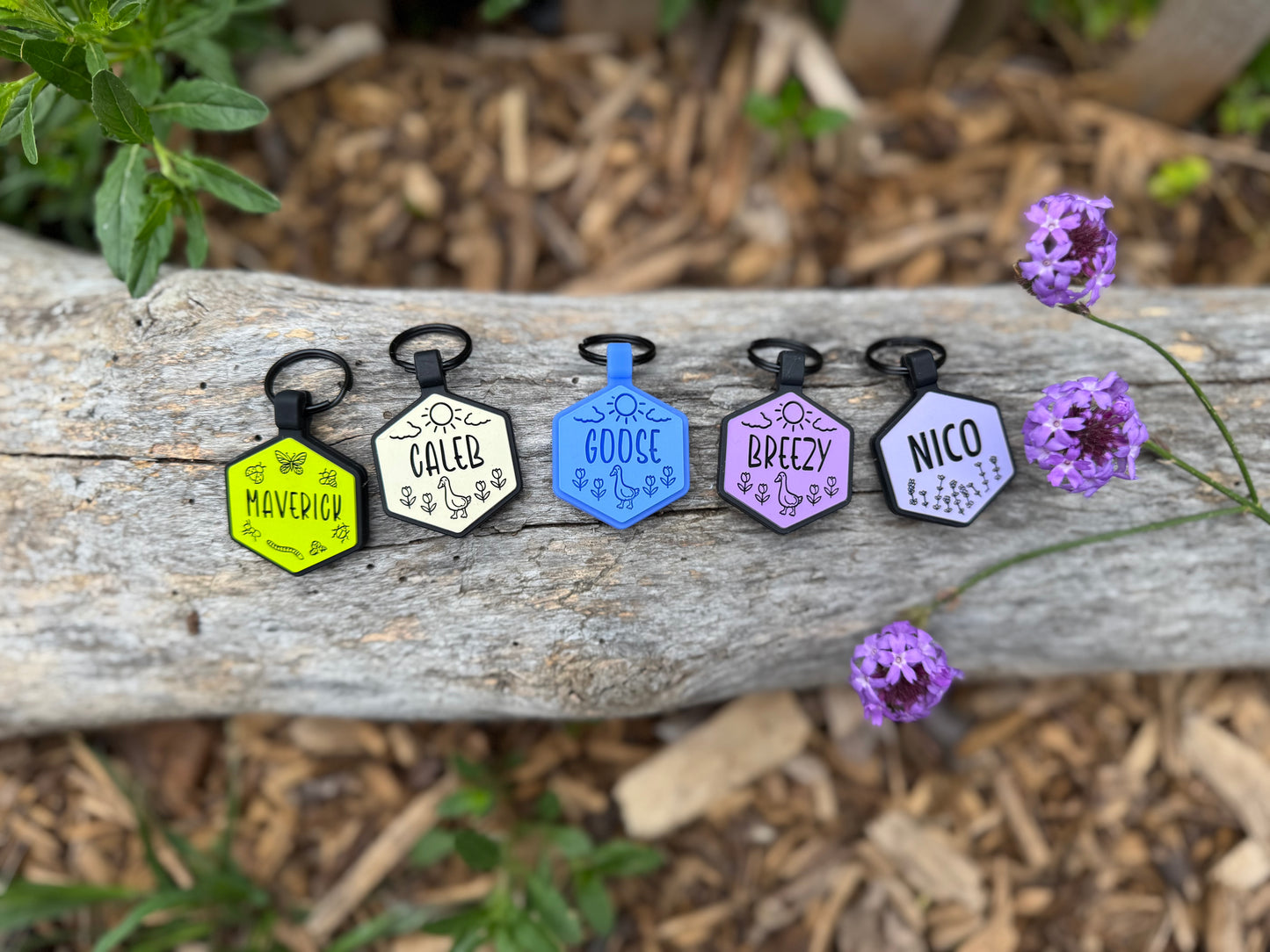 Lavender Fields Silicone Tag