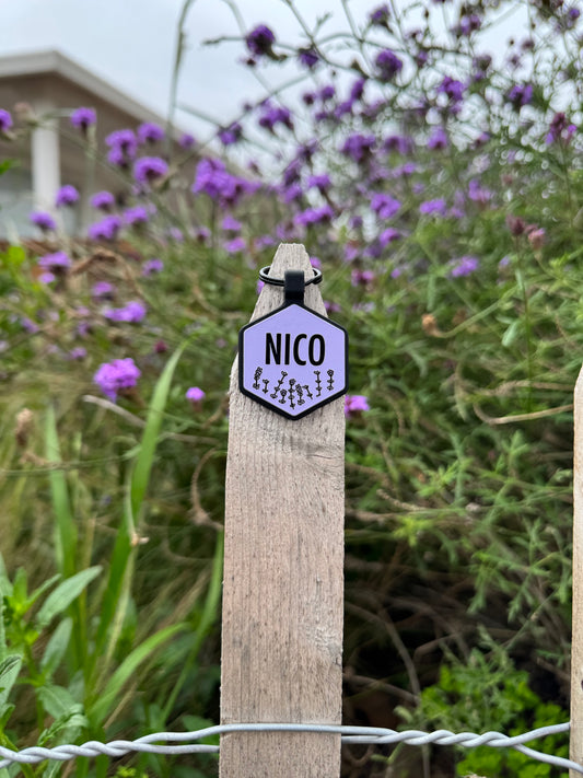 Lavender Fields Silicone Tag